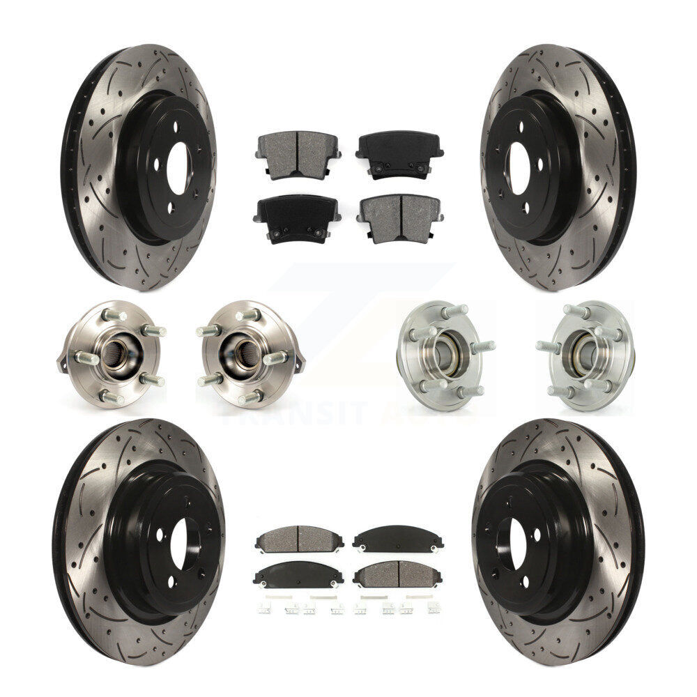 [Avant + Arrière] Kit d'ensemble roulement de roue et moyeu pour Dodge Charger avec Police Package KBB-111013