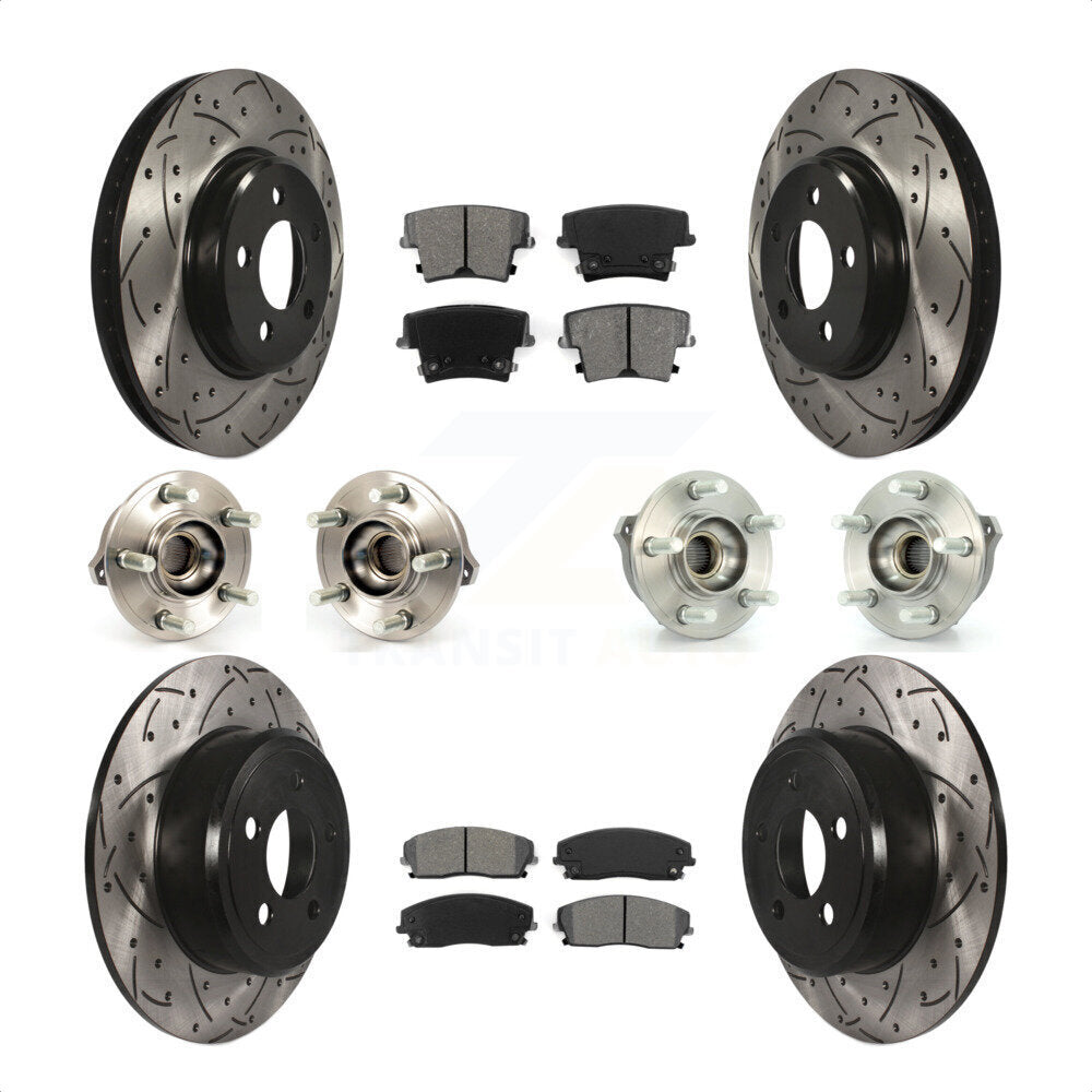 [Avant + Arrière] Kit d'ensemble roulement de roue et moyeu pour Dodge Charger Chrysler 300 AWD avec 2.7L KBB-111014 par Transit Auto