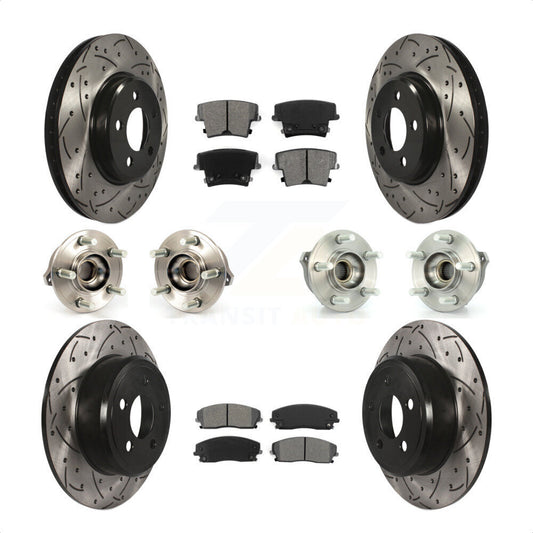 [Avant + Arrière] Kit d'ensemble roulement de roue et moyeu pour Dodge Charger Chrysler 300 AWD avec 2.7L KBB-111014 par Transit Auto