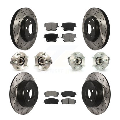 [Avant + Arrière] Kit d'ensemble roulement de roue et moyeu pour Dodge Charger Chrysler 300 AWD avec 2.7L KBB-111014