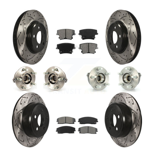 [Avant + Arrière] Kit d'ensemble roulement de roue et moyeu pour Dodge Charger Chrysler 300 AWD avec 2.7L KBB-111014