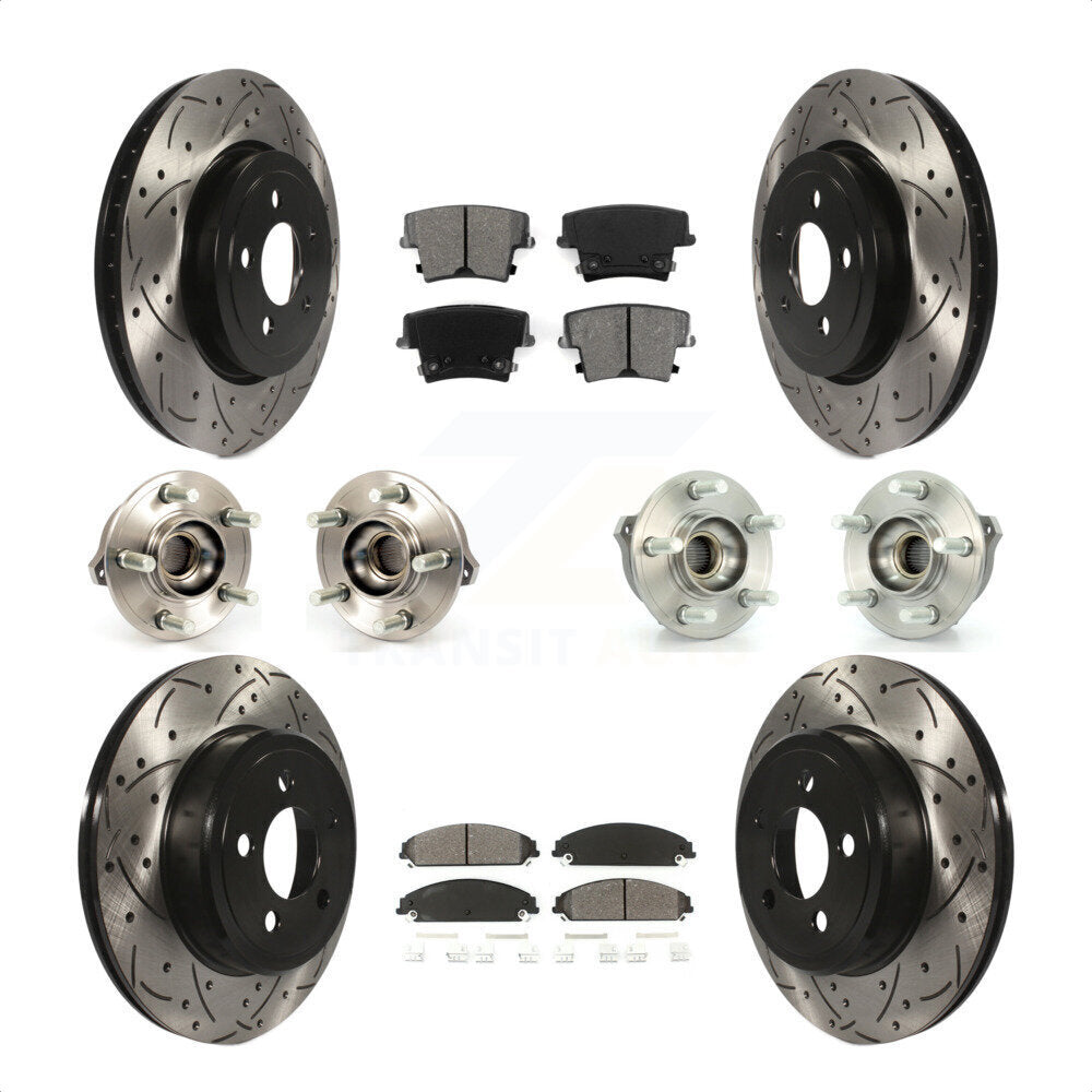 [Avant + Arrière] Kit d'ensemble roulement de roue et moyeu pour Dodge Charger Chrysler 300 KBB-111015 par Transit Auto