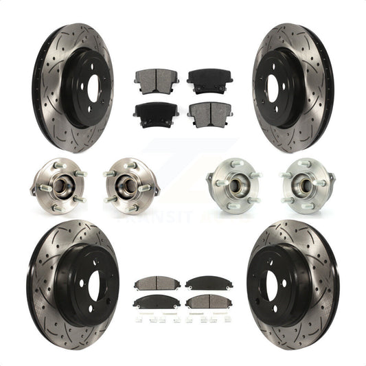 [Avant + Arrière] Kit d'ensemble roulement de roue et moyeu pour Dodge Charger Chrysler 300 KBB-111015 par Transit Auto