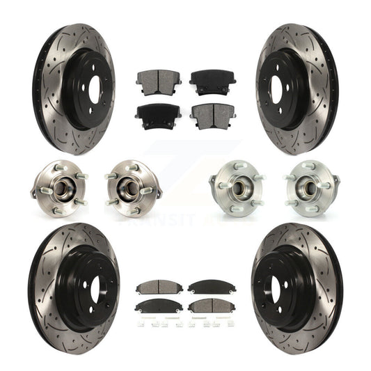 [Avant + Arrière] Kit d'ensemble roulement de roue et moyeu pour Dodge Charger AWD avec 5.7L avec Police Package KBB-111016