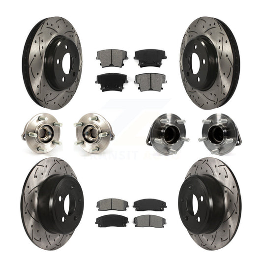 [Avant + Arrière] Kit d'ensemble roulement de roue et moyeu pour Dodge Charger Chrysler 300 KBB-111017