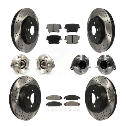 [Avant + Arrière] Kit d'ensemble roulement de roue et moyeu pour Dodge Chrysler 300 Charger Challenger KBB-111018
