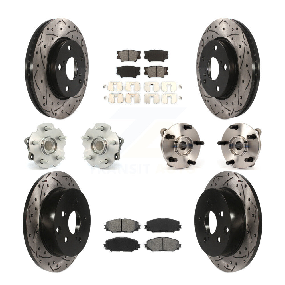[Avant + Arrière] Kit d'ensemble roulement de roue et moyeu pour Toyota RAV4 Lexus HS250h KBB-111021