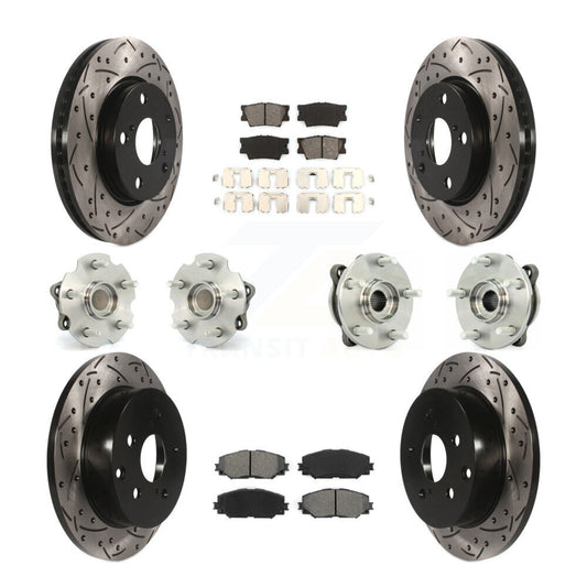 [Avant + Arrière] Kit d'ensemble roulement de roue et moyeu pour 2013-2018 Toyota RAV4 LE avec FWD KBB-111023