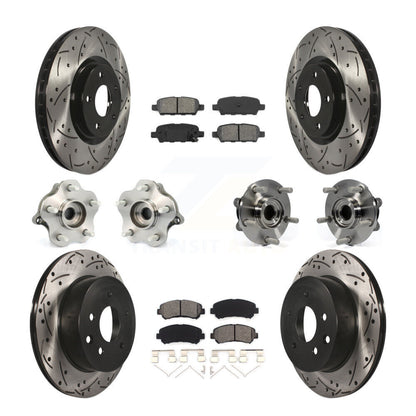 [Avant + Arrière] Kit d'ensemble roulement de roue et moyeu pour 2014 Nissan Juke Nismo RS avec AWD To 04 14 KBB-111025