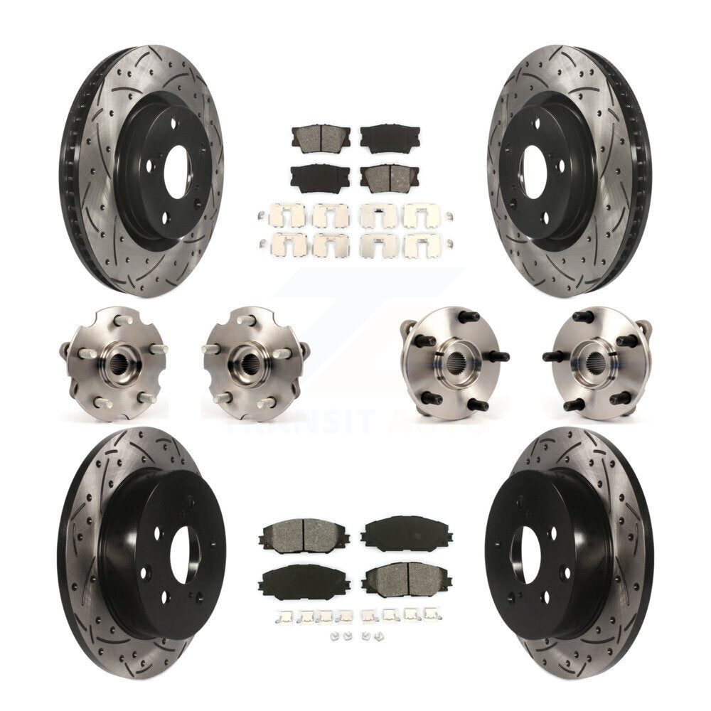 [Avant + Arrière] Kit d'ensemble roulement de roue et moyeu pour Toyota RAV4 avec 3rd Row Seating KBB-111027
