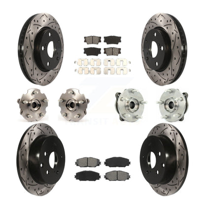 [Avant + Arrière] Kit d'ensemble roulement de roue et moyeu pour 2013-2018 Toyota RAV4 LE avec AWD KBB-111030