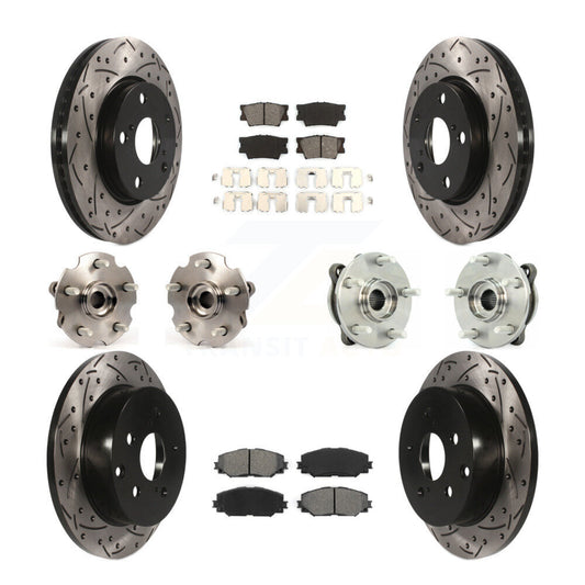 [Avant + Arrière] Kit d'ensemble roulement de roue et moyeu pour 2013-2018 Toyota RAV4 LE avec AWD KBB-111030