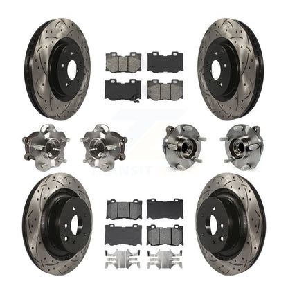 [Avant + Arrière] Kit d'ensemble roulement de roue et moyeu pour INFINITI G37 Nissan 370Z Q60 KBB-111036