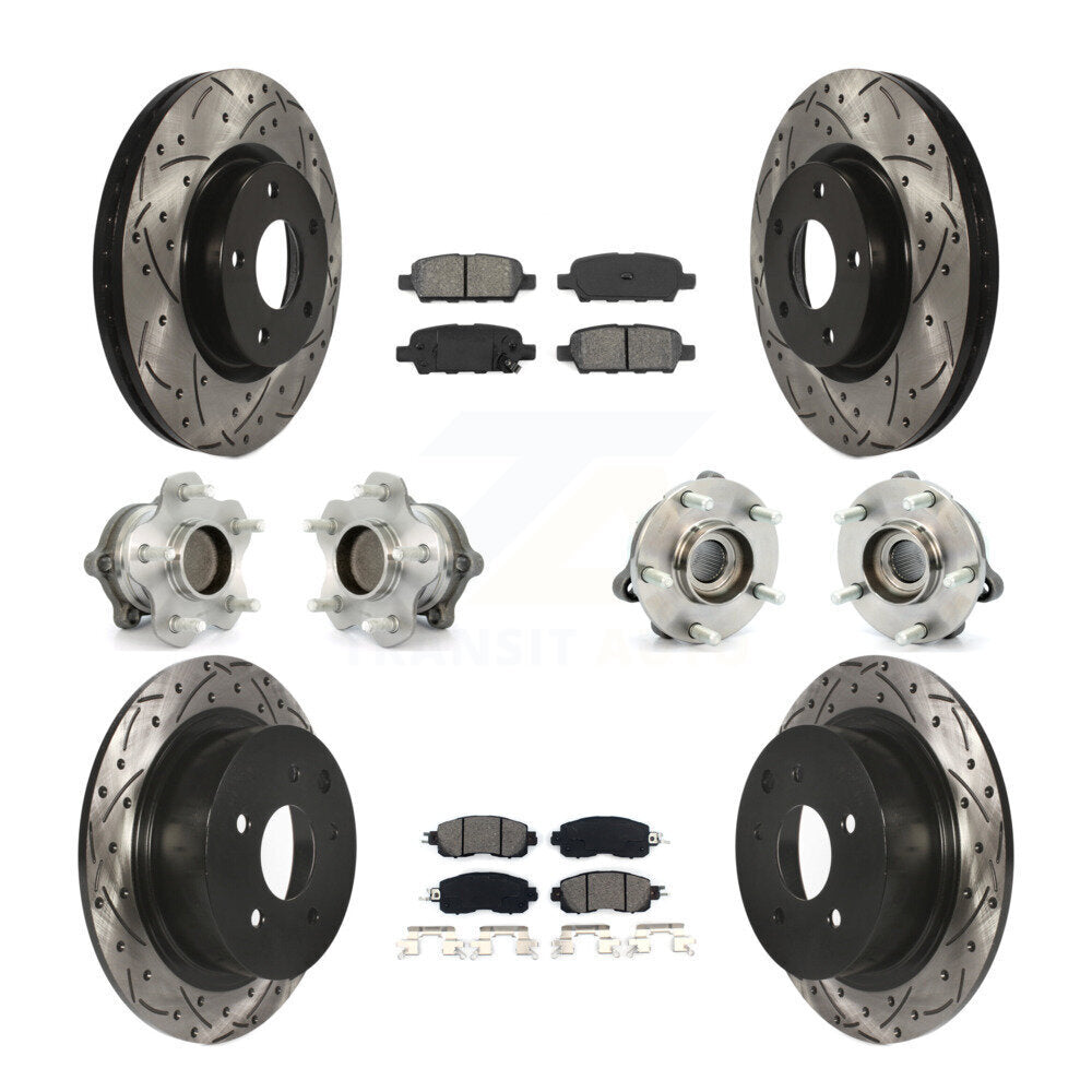 [Avant + Arrière] Kit d'ensemble roulement de roue et moyeu pour Nissan Altima KBB-111050