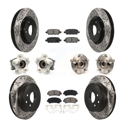 [Avant + Arrière] Kit d'ensemble roulement de roue et moyeu pour Nissan Rogue Select FWD KBB-111051