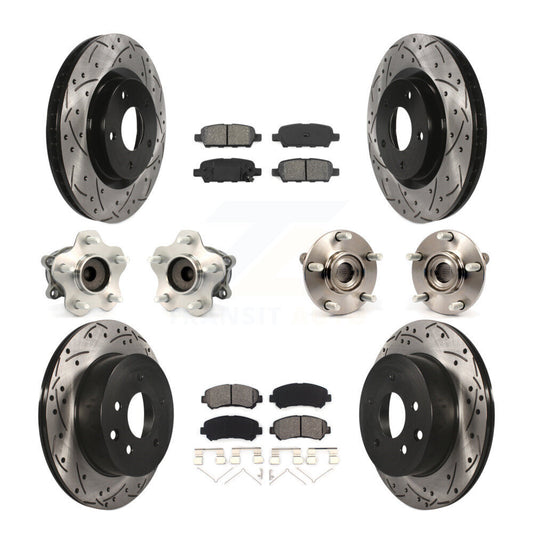 [Avant + Arrière] Kit d'ensemble roulement de roue et moyeu pour Nissan Rogue Select FWD KBB-111051