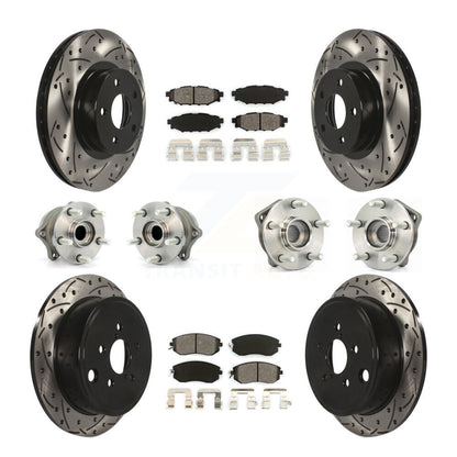 [Avant + Arrière] Kit d'ensemble roulement de roue et moyeu pour 2011 Subaru Impreza Outback Sport 2.5i Premium KBB-111052