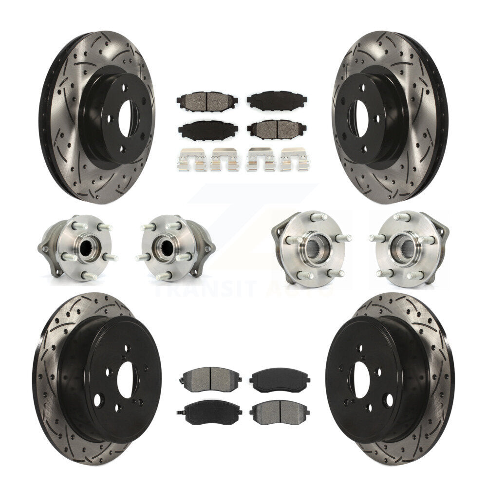 [Avant + Arrière] Kit d'ensemble roulement de roue et moyeu pour Subaru Impreza KBB-111053