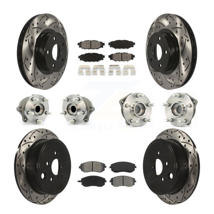 [Avant + Arrière] Kit d'ensemble roulement de roue et moyeu pour Subaru Impreza KBB-111053