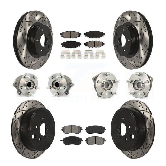 [Avant + Arrière] Kit d'ensemble roulement de roue et moyeu pour Subaru Impreza KBB-111053