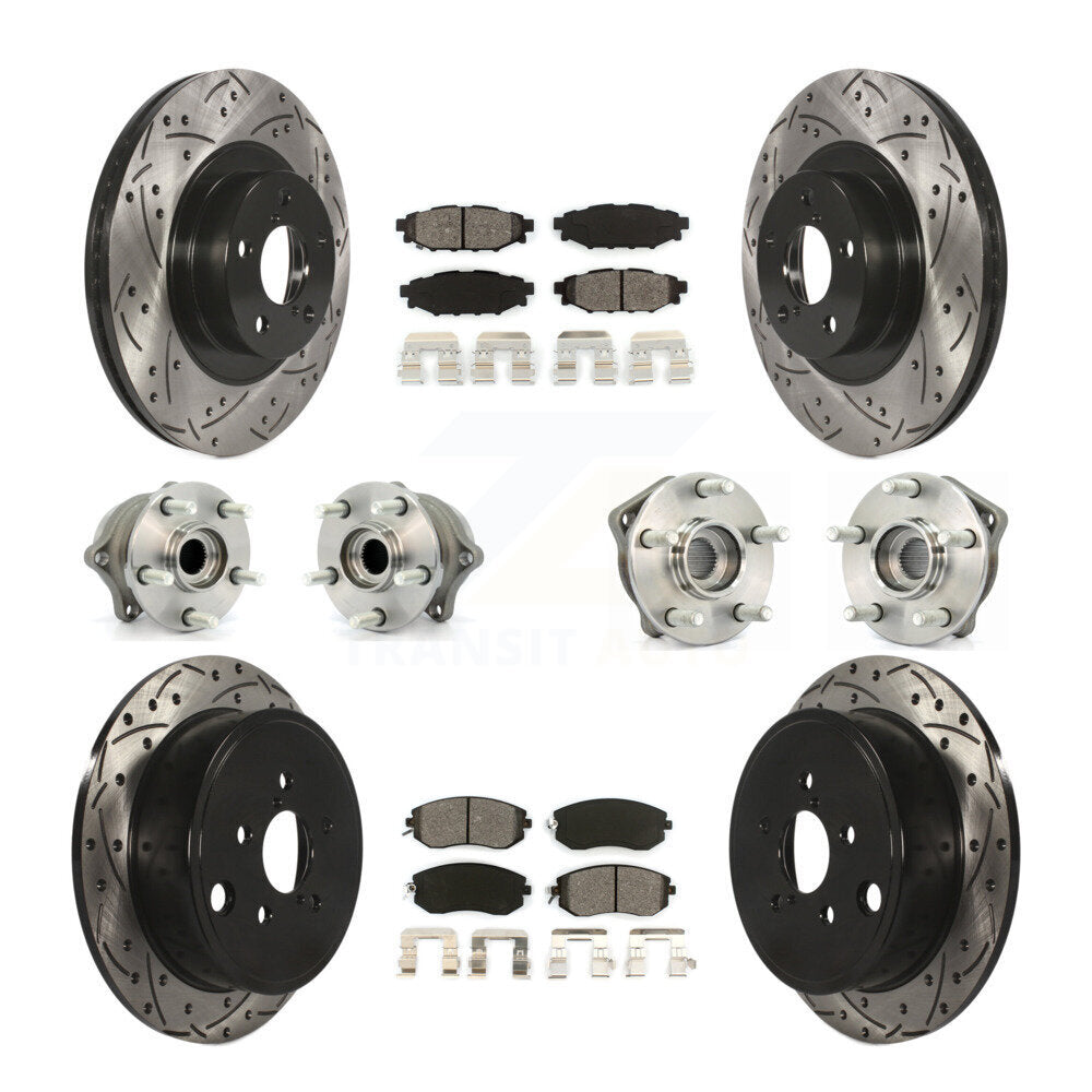 [Avant + Arrière] Kit d'ensemble roulement de roue et moyeu pour Subaru Outback Impreza Forester Legacy KBB-111054