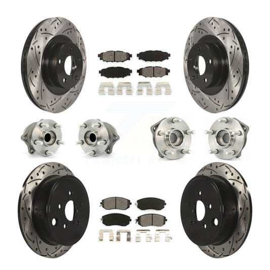 [Avant + Arrière] Kit d'ensemble roulement de roue et moyeu pour Subaru Outback Impreza Forester Legacy KBB-111054
