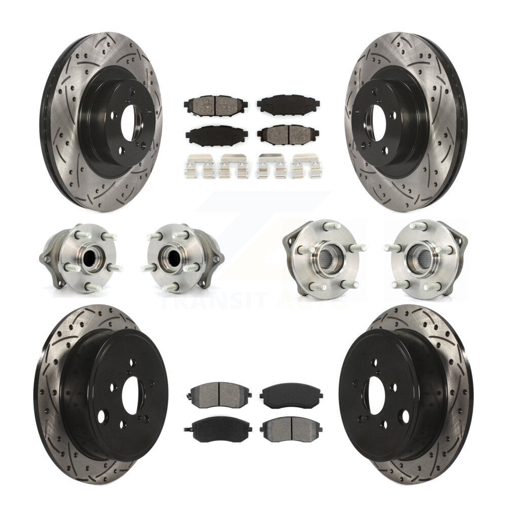 [Avant + Arrière] Kit d'ensemble roulement de roue et moyeu pour Subaru Outback Forester Impreza Legacy KBB-111055