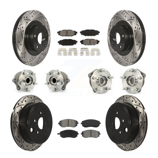 [Avant + Arrière] Kit d'ensemble roulement de roue et moyeu pour Subaru Outback Forester Impreza Legacy KBB-111055