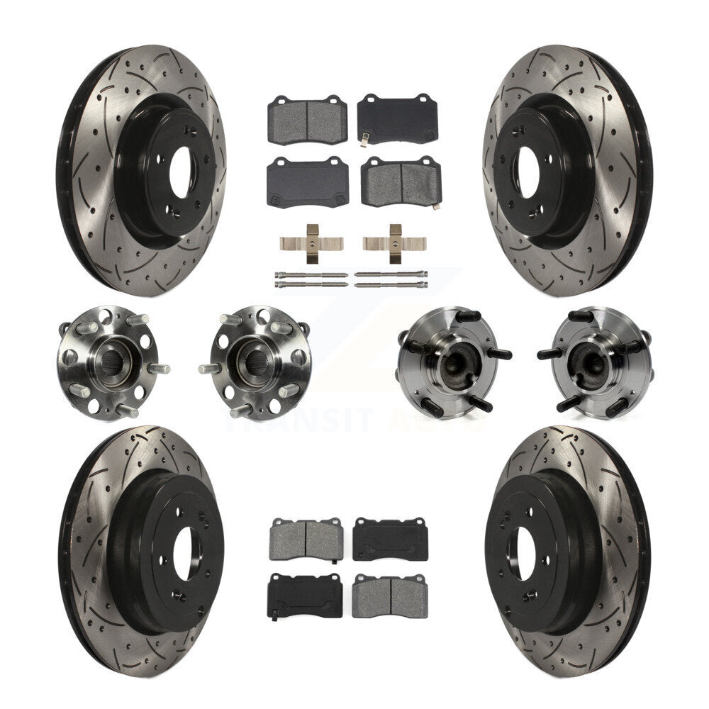 [Avant + Arrière] Kit d'ensemble roulement de roue et moyeu pour Hyundai Genesis Coupe KBB-111059