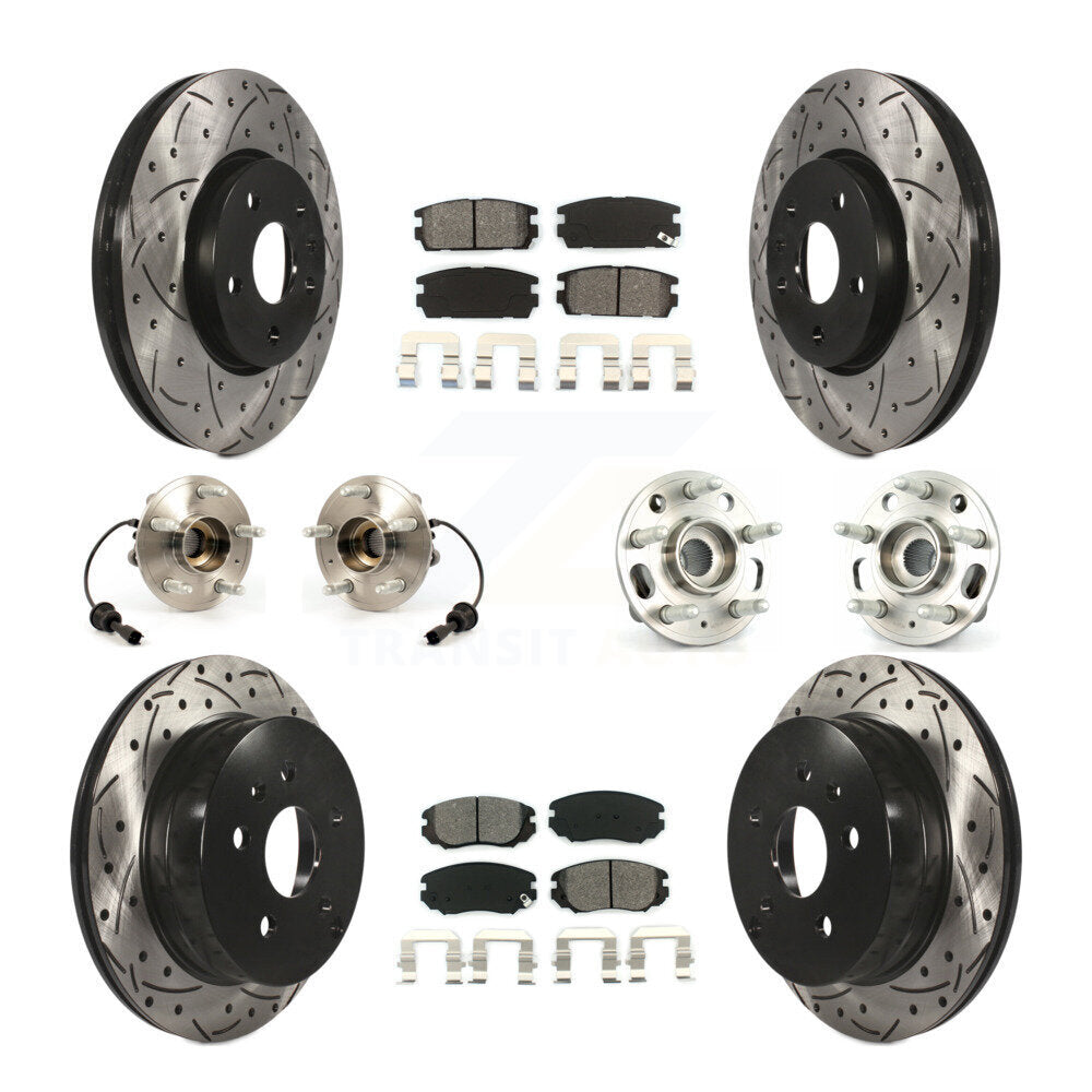 [Avant + Arrière] Kit d'ensemble roulement de roue et moyeu pour 2010-2017 Chevrolet Equinox GMC Terrain KBB-111065