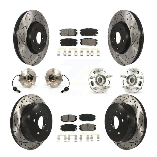 [Avant + Arrière] Kit d'ensemble roulement de roue et moyeu pour 2010-2017 Chevrolet Equinox GMC Terrain KBB-111065