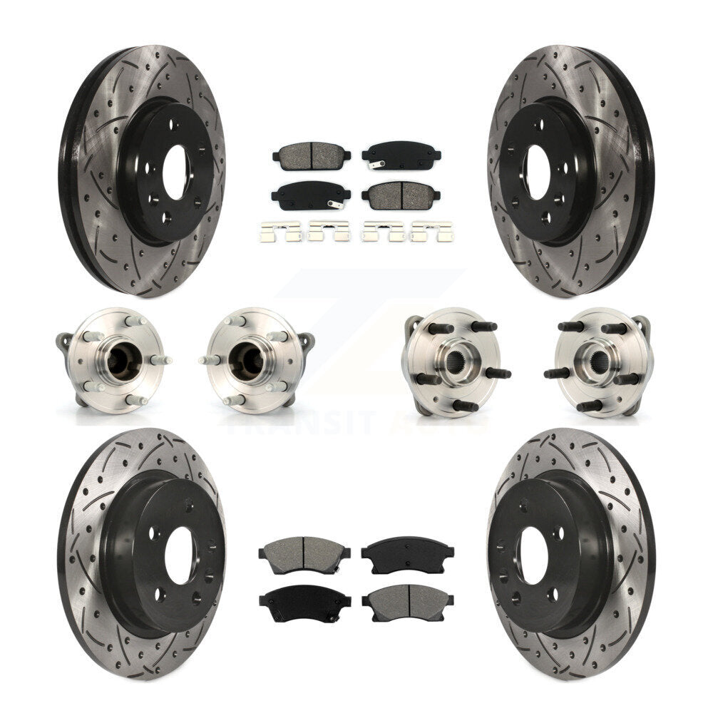 [Avant + Arrière] Kit d'ensemble roulement de roue et moyeu pour 2011-2012 Chevrolet Cruze KBB-111066