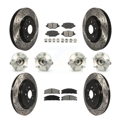 [Avant + Arrière] Kit d'ensemble roulement de roue et moyeu pour 2013 Ford Explorer Sport avec Heavy Duty Brakes KBB-111069