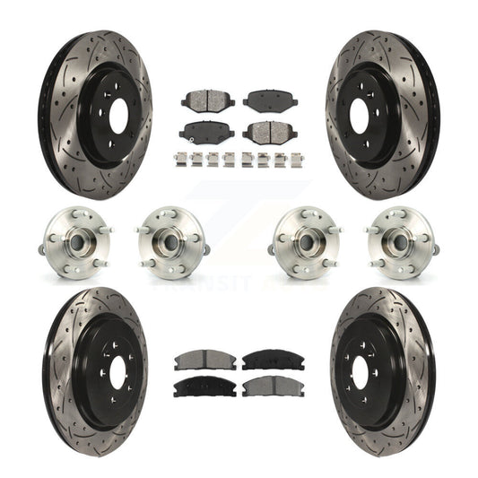 [Avant + Arrière] Kit d'ensemble roulement de roue et moyeu pour 2013 Ford Explorer Sport avec Heavy Duty Brakes KBB-111069