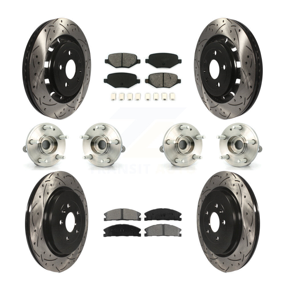 [Avant + Arrière] Kit d'ensemble roulement de roue et moyeu pour Ford Explorer Police Interceptor Utility KBB-111071