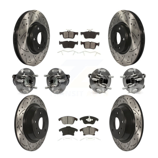 [Avant + Arrière] Kit d'ensemble roulement de roue et moyeu pour Ford Fusion Lincoln MKZ KBB-111073