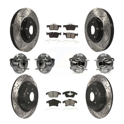 [Avant + Arrière] Kit d'ensemble roulement de roue et moyeu pour Ford Fusion Lincoln MKZ KBB-111074