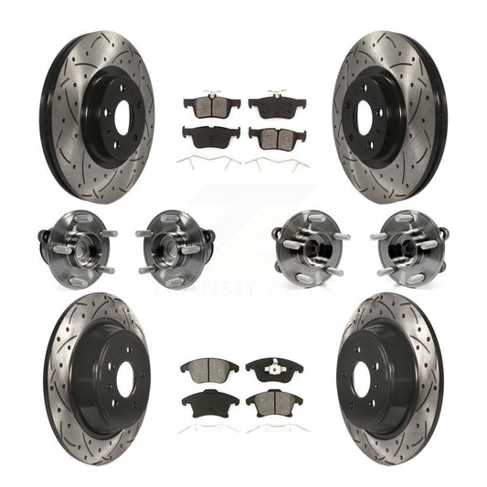 [Avant + Arrière] Kit d'ensemble roulement de roue et moyeu pour Ford Fusion Lincoln MKZ KBB-111074