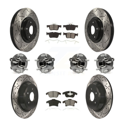 [Avant + Arrière] Kit d'ensemble roulement de roue et moyeu pour Ford Fusion Lincoln MKZ KBB-111076