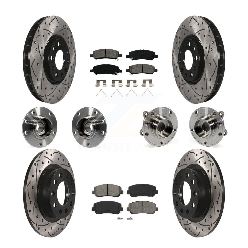 [Avant + Arrière] Kit d'ensemble roulement de roue et moyeu pour 2013-2016 Dodge Dart KBB-111077