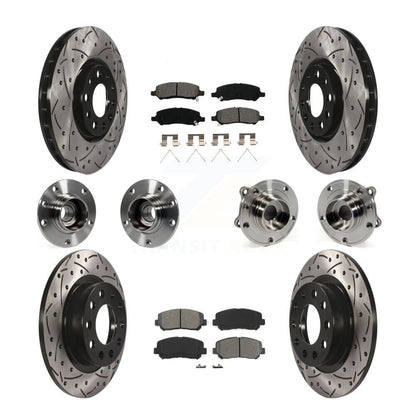 [Avant + Arrière] Kit d'ensemble roulement de roue et moyeu pour 2013-2016 Dodge Dart KBB-111077