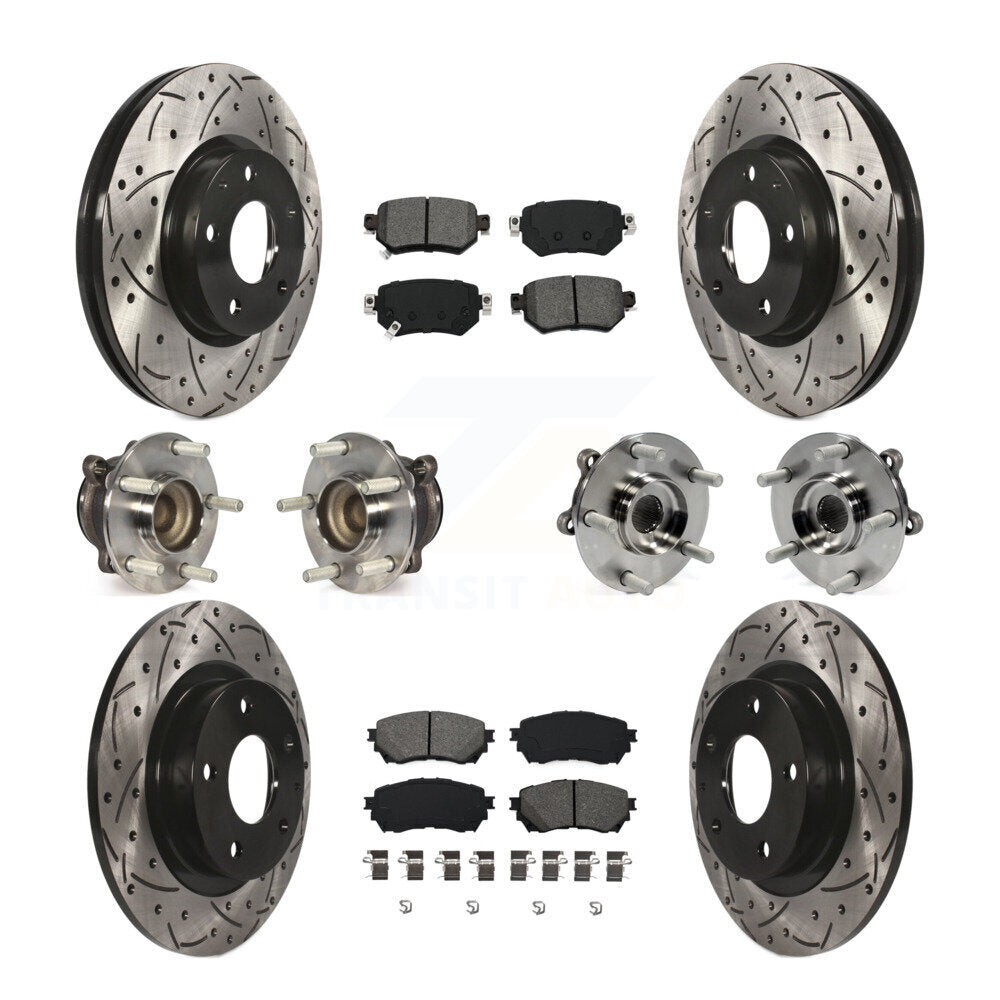 [Avant + Arrière] Kit d'ensemble roulement de roue et moyeu pour 2016-2018 Mazda 6 KBB-111084