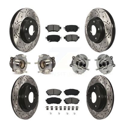 [Avant + Arrière] Kit d'ensemble roulement de roue et moyeu pour 2016-2018 Mazda 6 KBB-111084