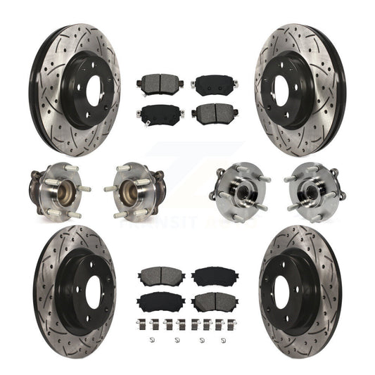 [Avant + Arrière] Kit d'ensemble roulement de roue et moyeu pour 2016-2018 Mazda 6 KBB-111084