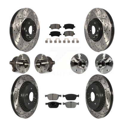 [Avant + Arrière] Kit d'ensemble roulement de roue et moyeu pour 2010-2015 Volvo XC60 AWD KBB-111086