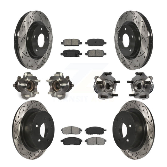 [Avant + Arrière] Kit d'ensemble roulement de roue et moyeu pour 2017-2019 Nissan Sentra Turbocharged KBB-111087