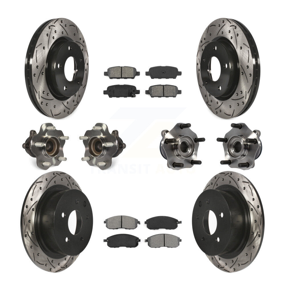 [Avant + Arrière] Kit d'ensemble roulement de roue et moyeu pour Nissan Sentra KBB-111088