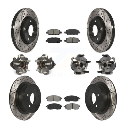 [Avant + Arrière] Kit d'ensemble roulement de roue et moyeu pour Nissan Sentra KBB-111088