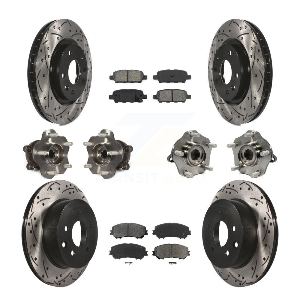 [Avant + Arrière] Kit d'ensemble roulement de roue et moyeu pour Nissan Rogue Sport Qashqai KBB-111092