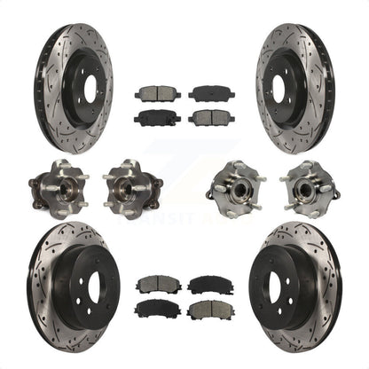 [Avant + Arrière] Kit d'ensemble roulement de roue et moyeu pour Nissan Rogue KBB-111093 par Transit Auto